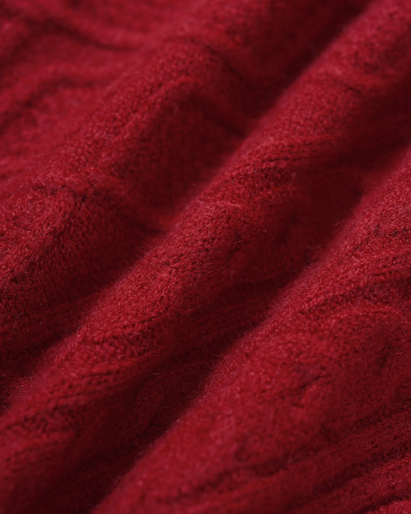 Red V Neck Knit Sweater - Image 3
