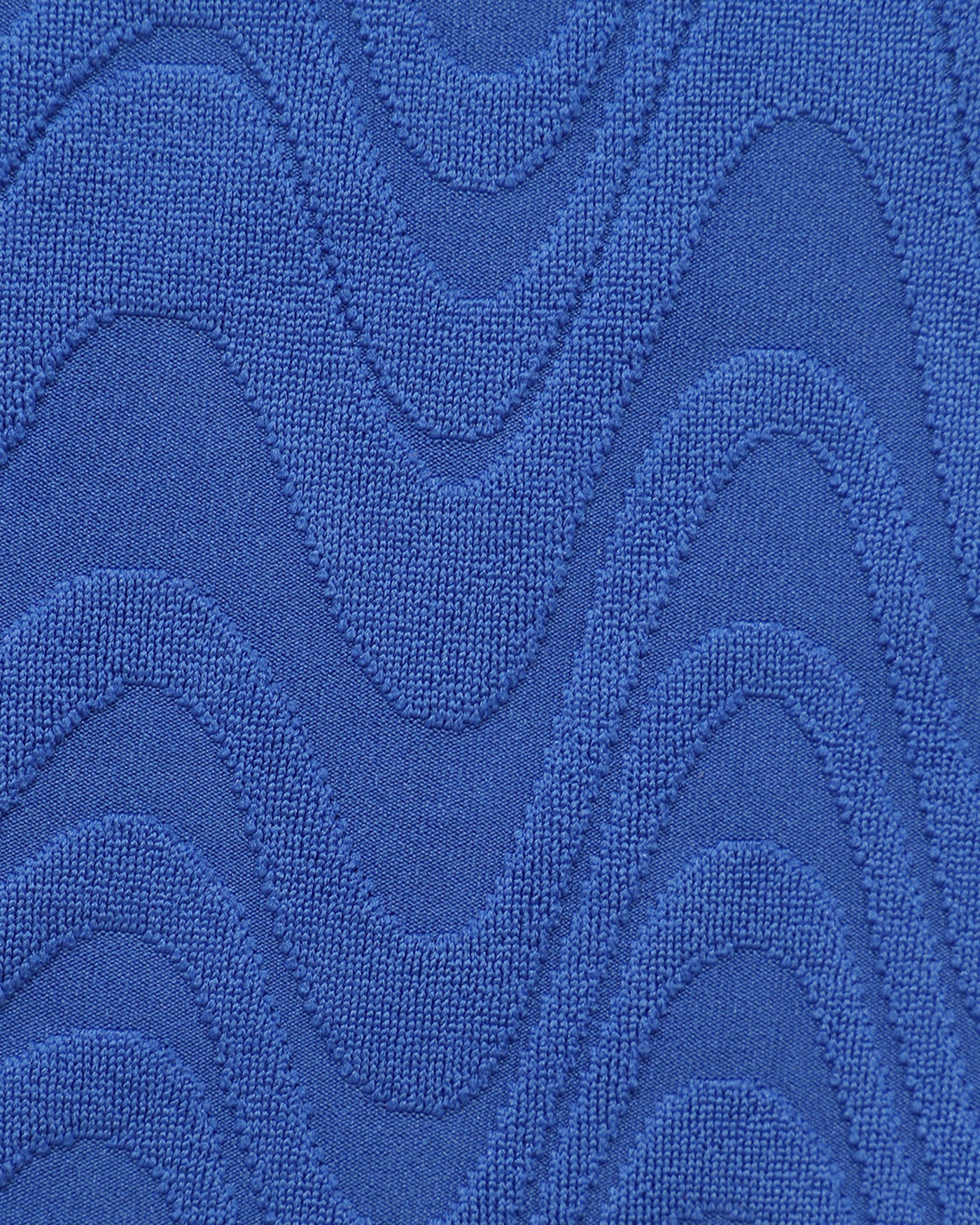 Royal Blue U Neck Textured Bikini Set - Image 5