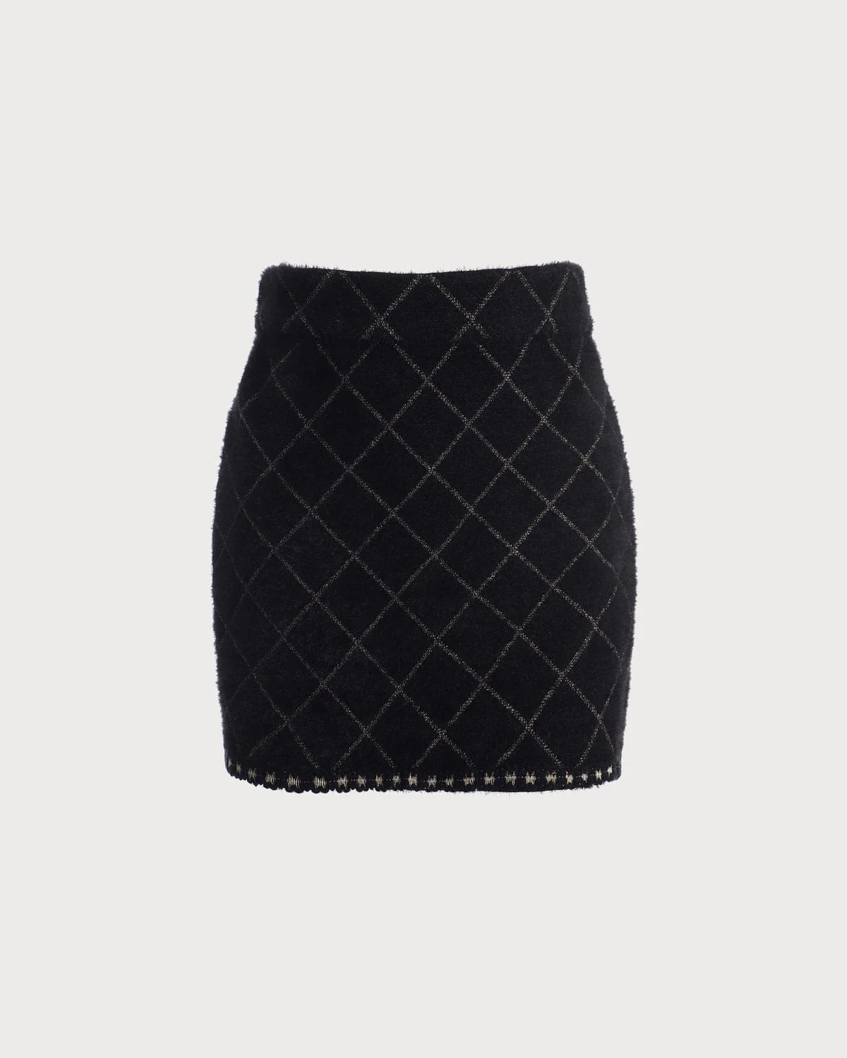 The Argyle Cardigan And Mini Skirt Set - Image 8