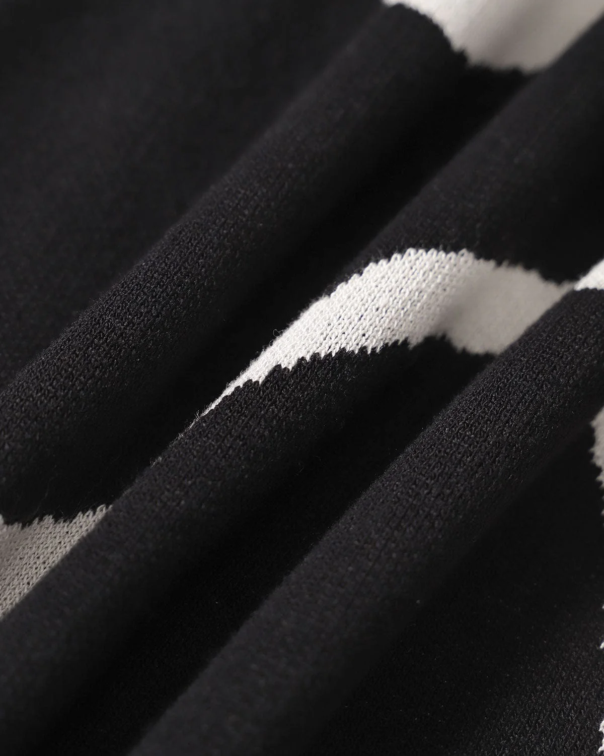 The Black Wave Mermaid Hem Knit Midi Dress - Image 9