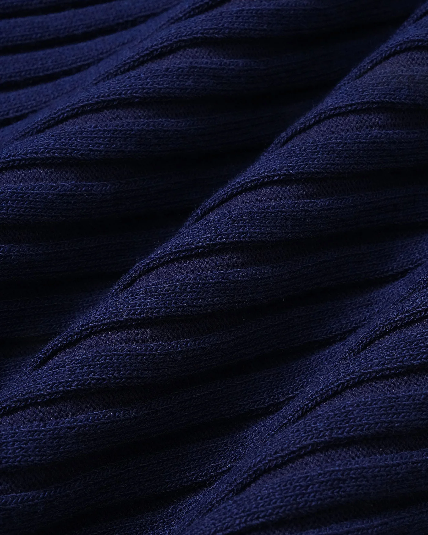 The Blue Boat Neck Ribbed Cap Sleeve Knit Tee - Image 7