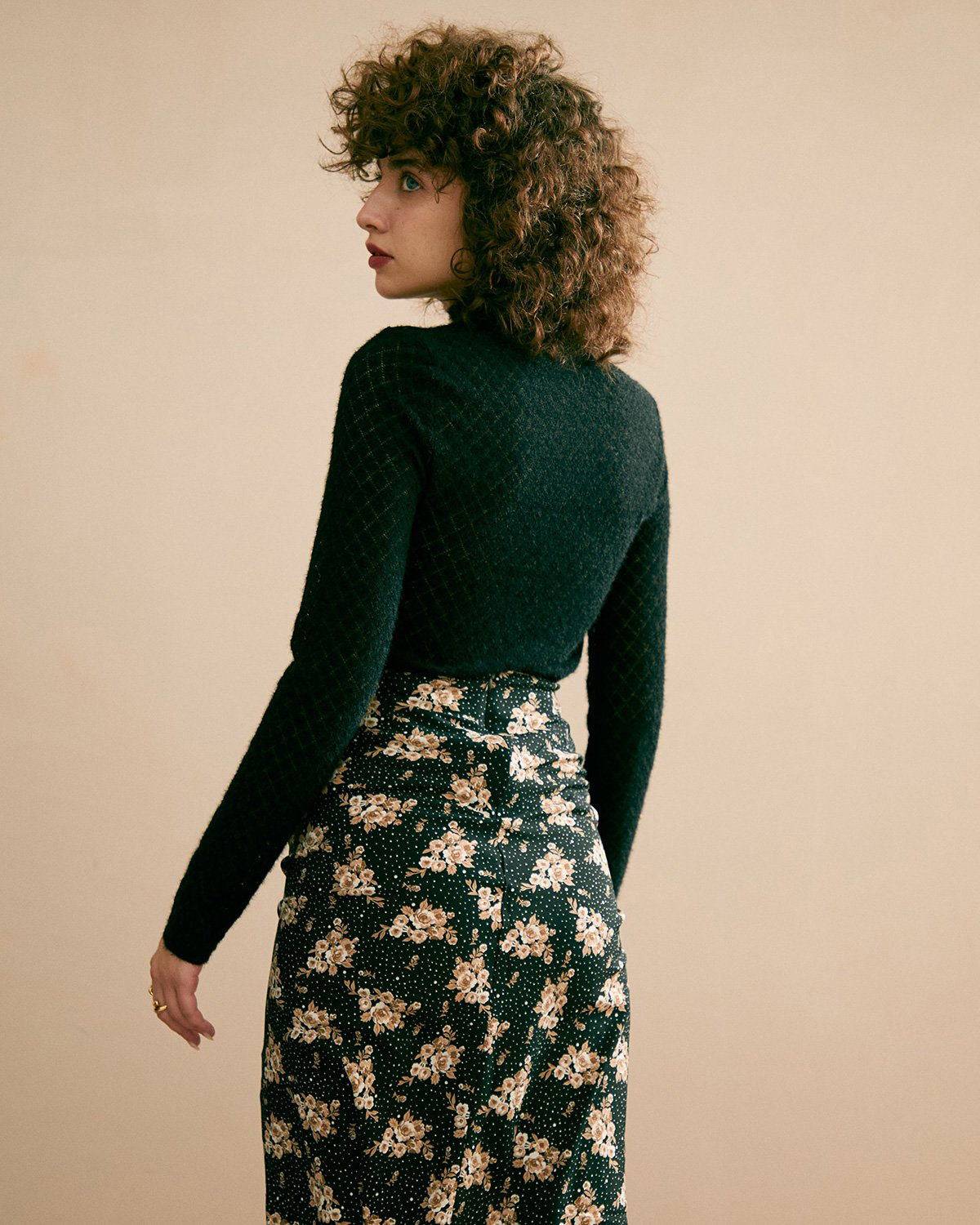 The Floral See-Through Knitwear - Image 10