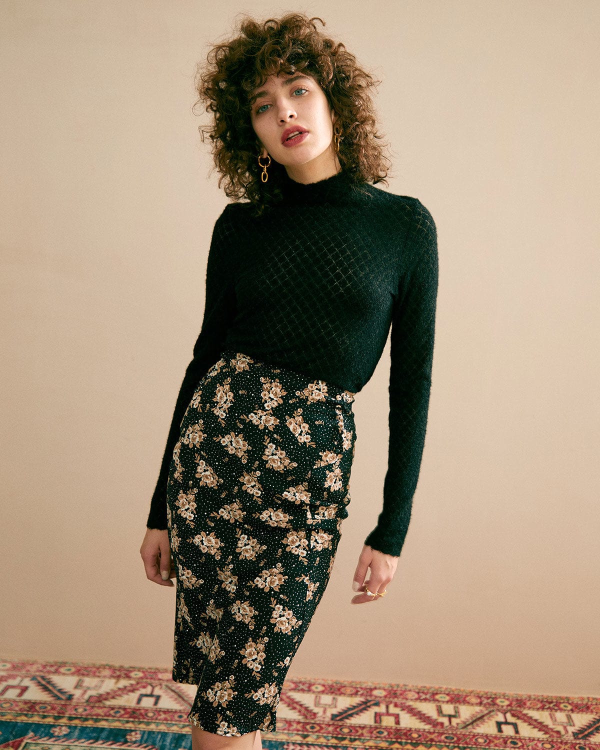 The Floral See-Through Knitwear - Image 11