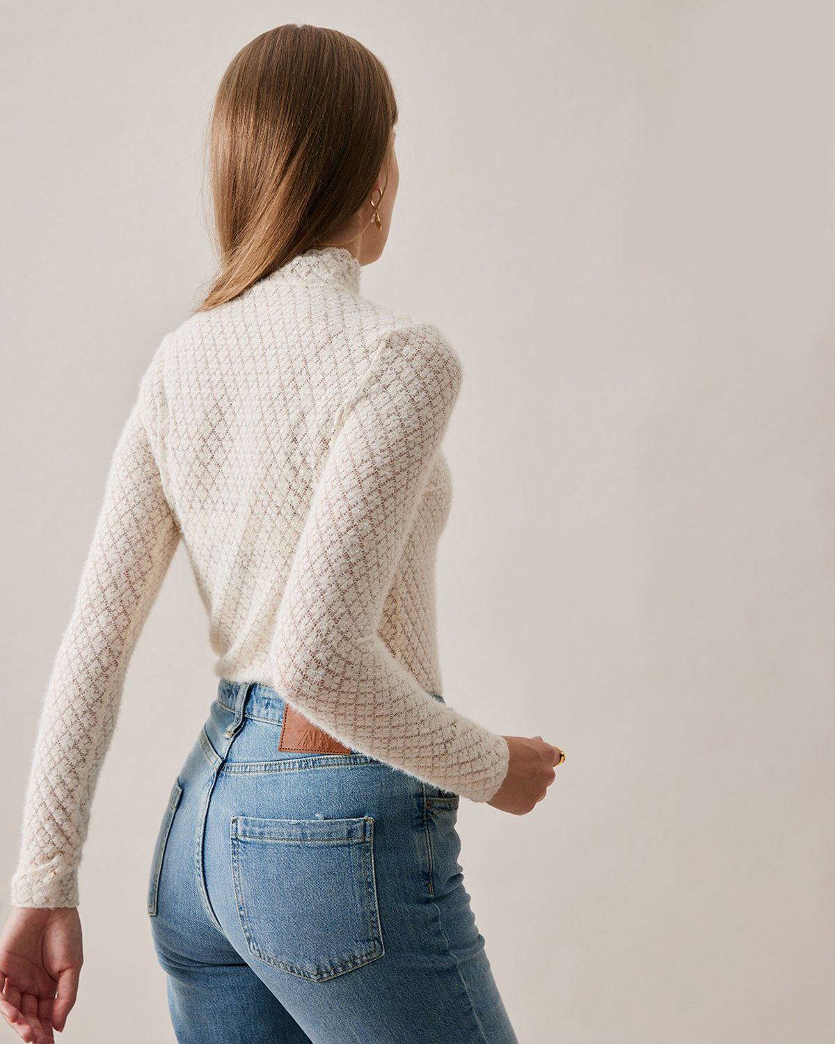 The Floral See-Through Knitwear - Image 5