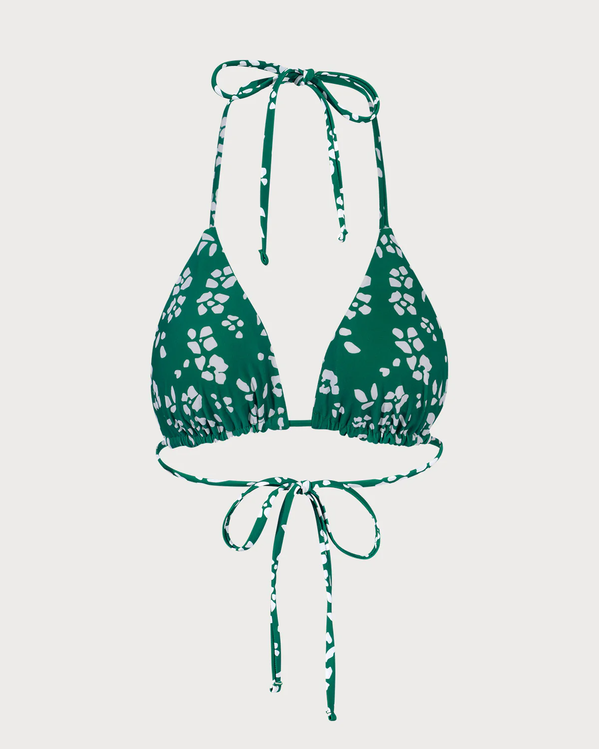 The Green Reversible Floral Triangle Bikini Top - Image 7