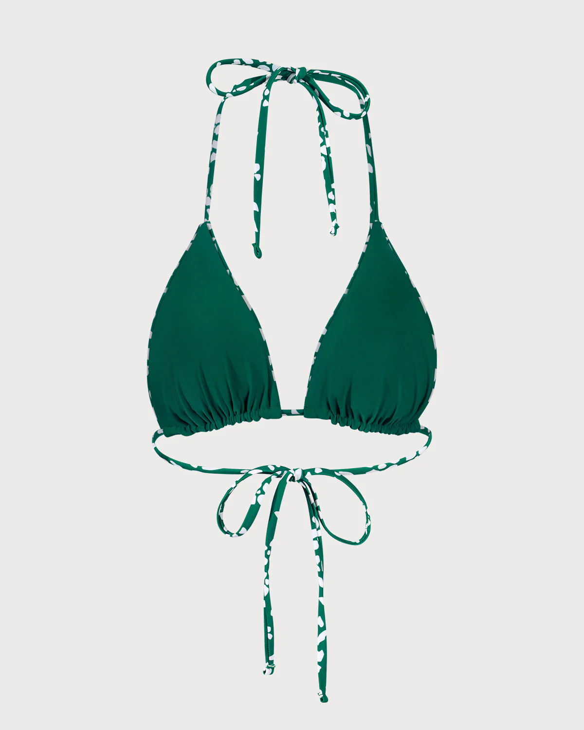 The Green Reversible Floral Triangle Bikini Top - Image 8