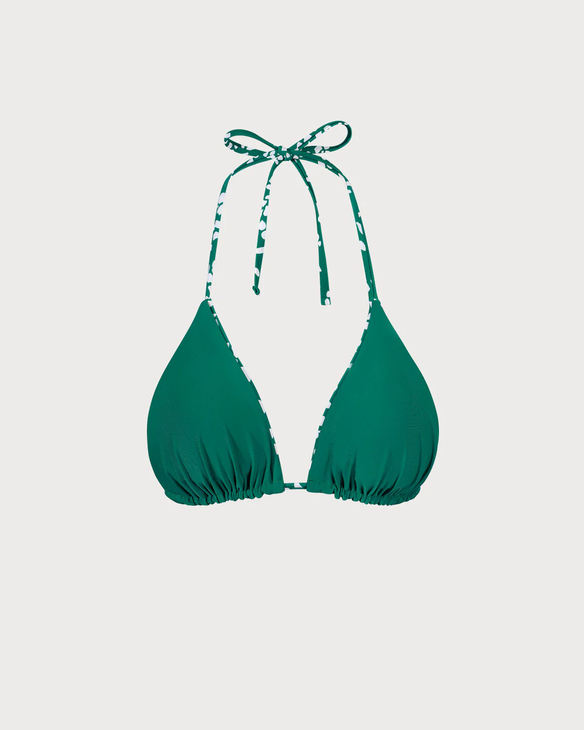 The Green Reversible Floral Triangle Bikini Top - Image 9