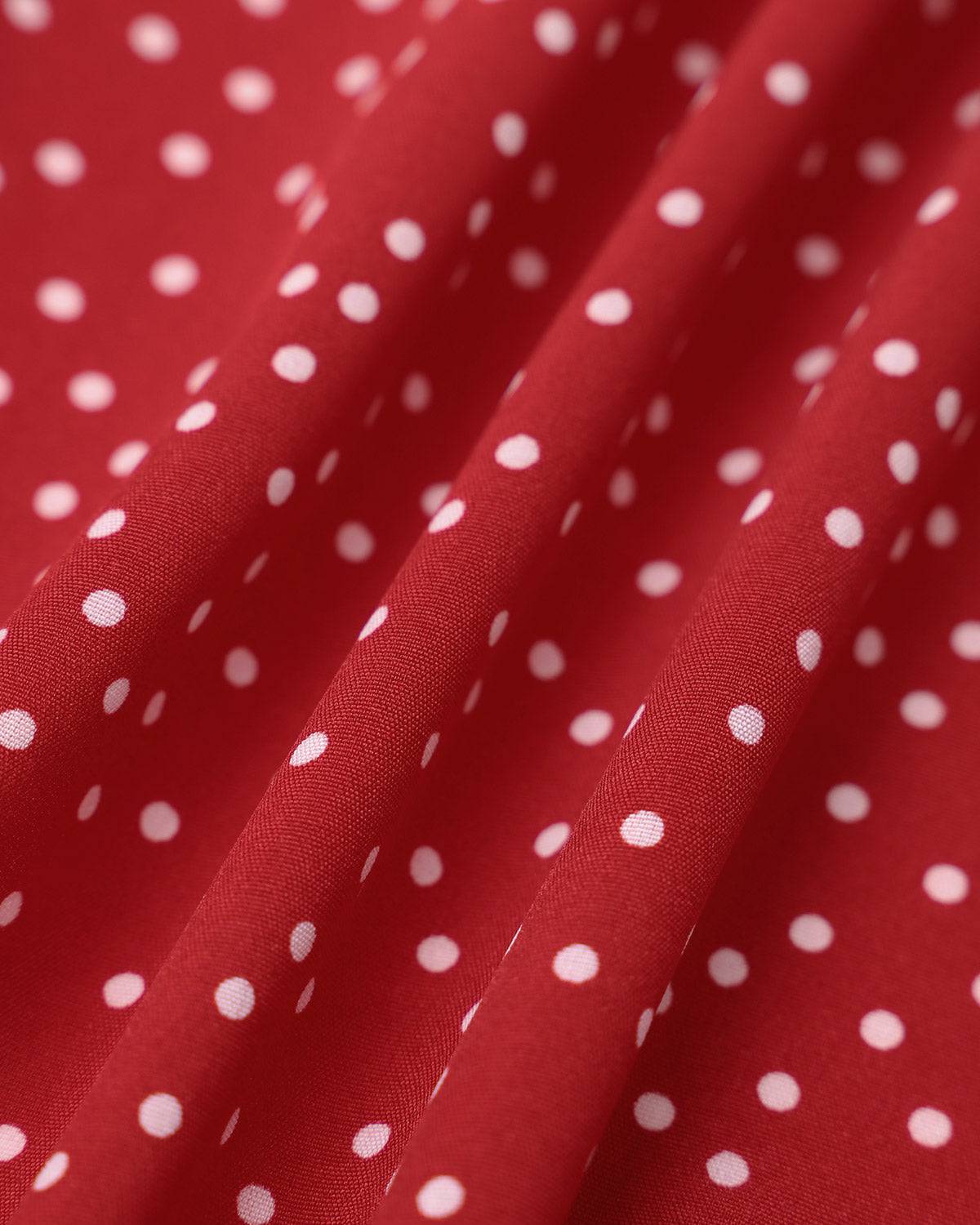 The Polka Dot Ruffle Wrap Dress - Image 6