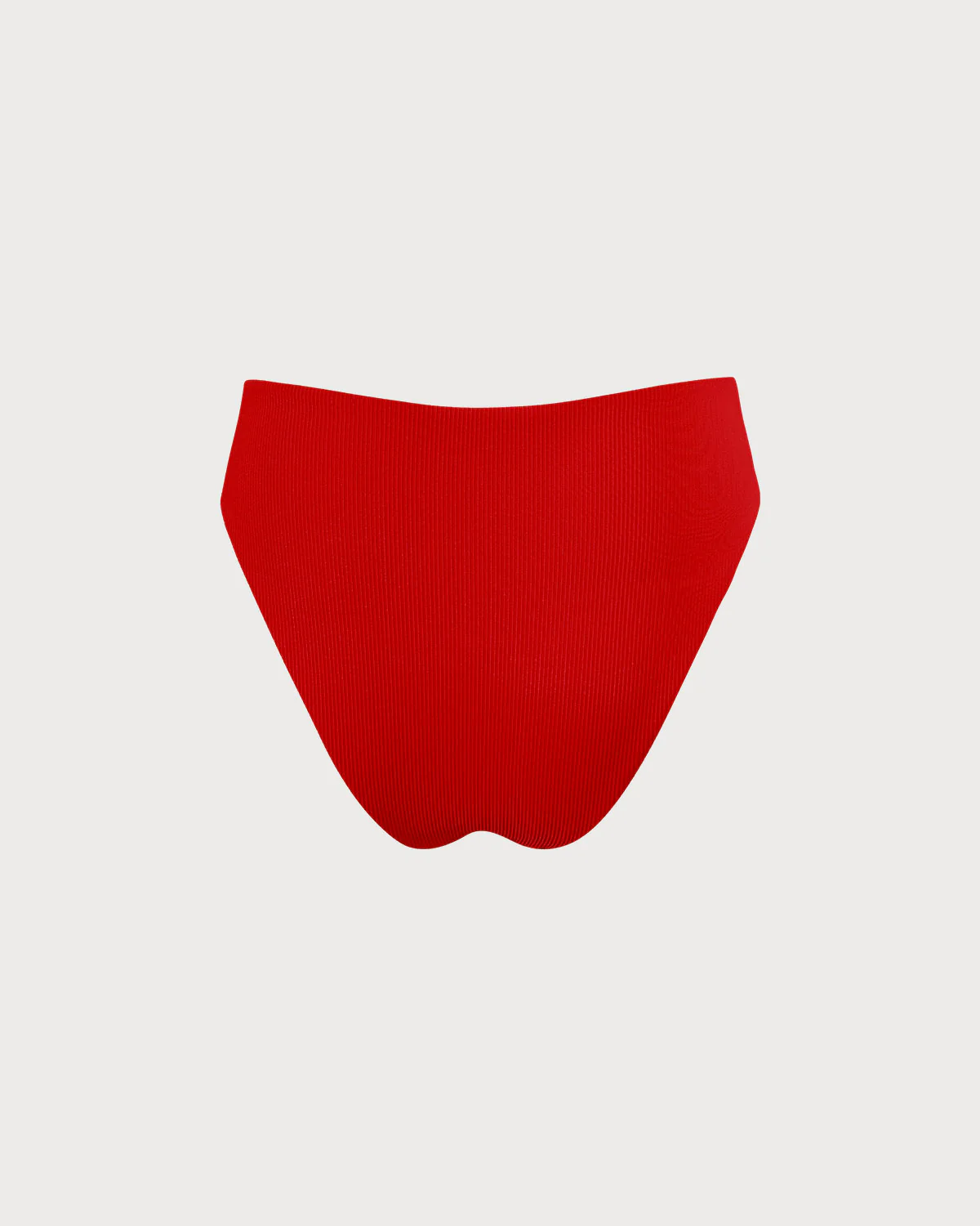 The Red Ribbed Bikini Bottom - Image 6
