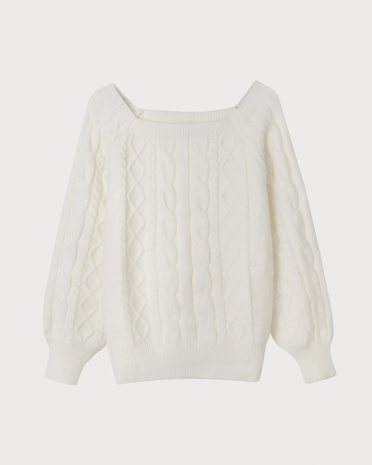 The Romance Cable Knit Crew Sweater - Image 6