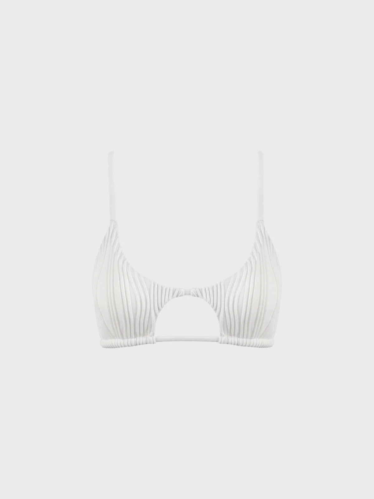 The White Water Ripple Cut-Out Bikini Top - Image 5