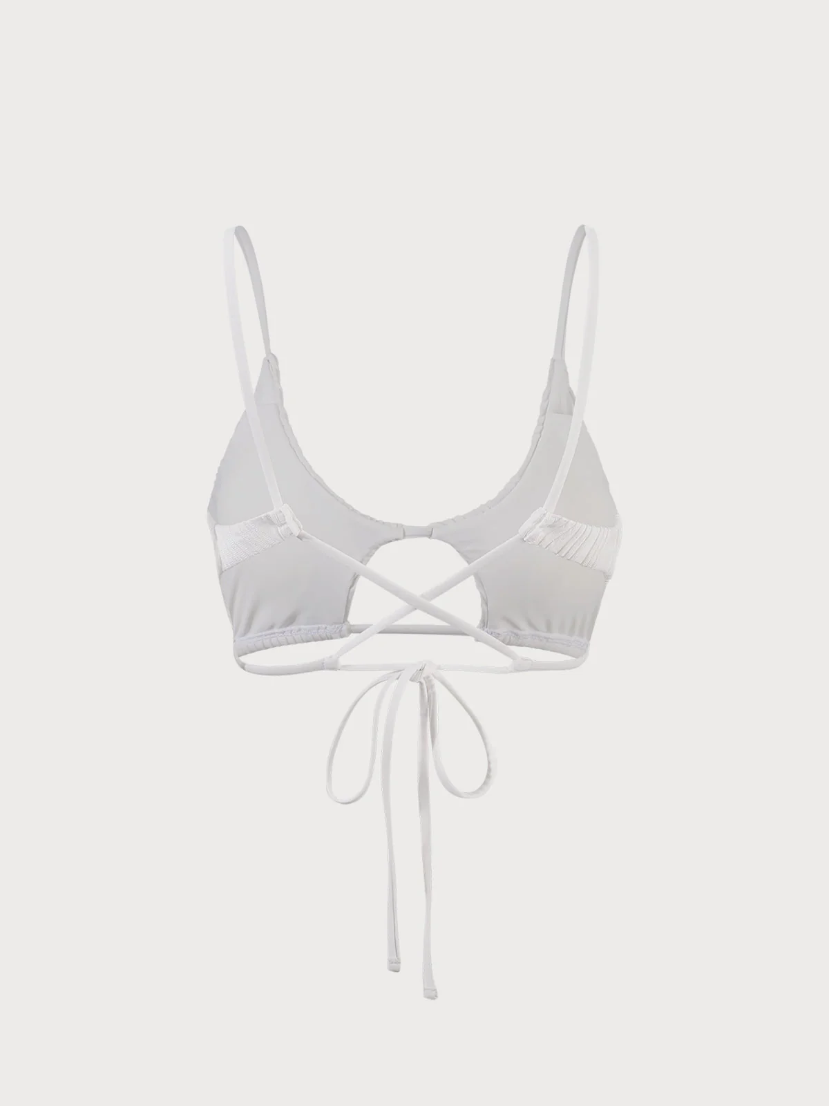 The White Water Ripple Cut-Out Bikini Top - Image 6