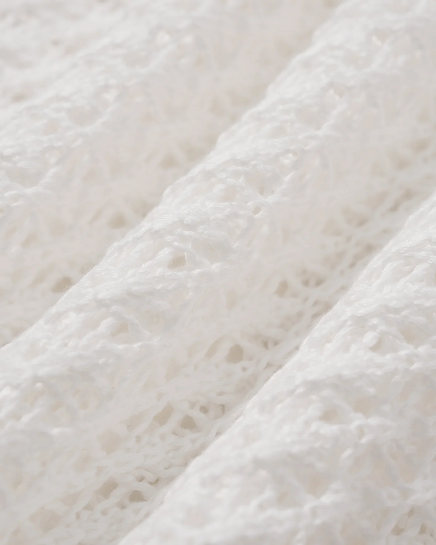 White Crochet Drawstring Swimsuit Cover-Up - Image 8