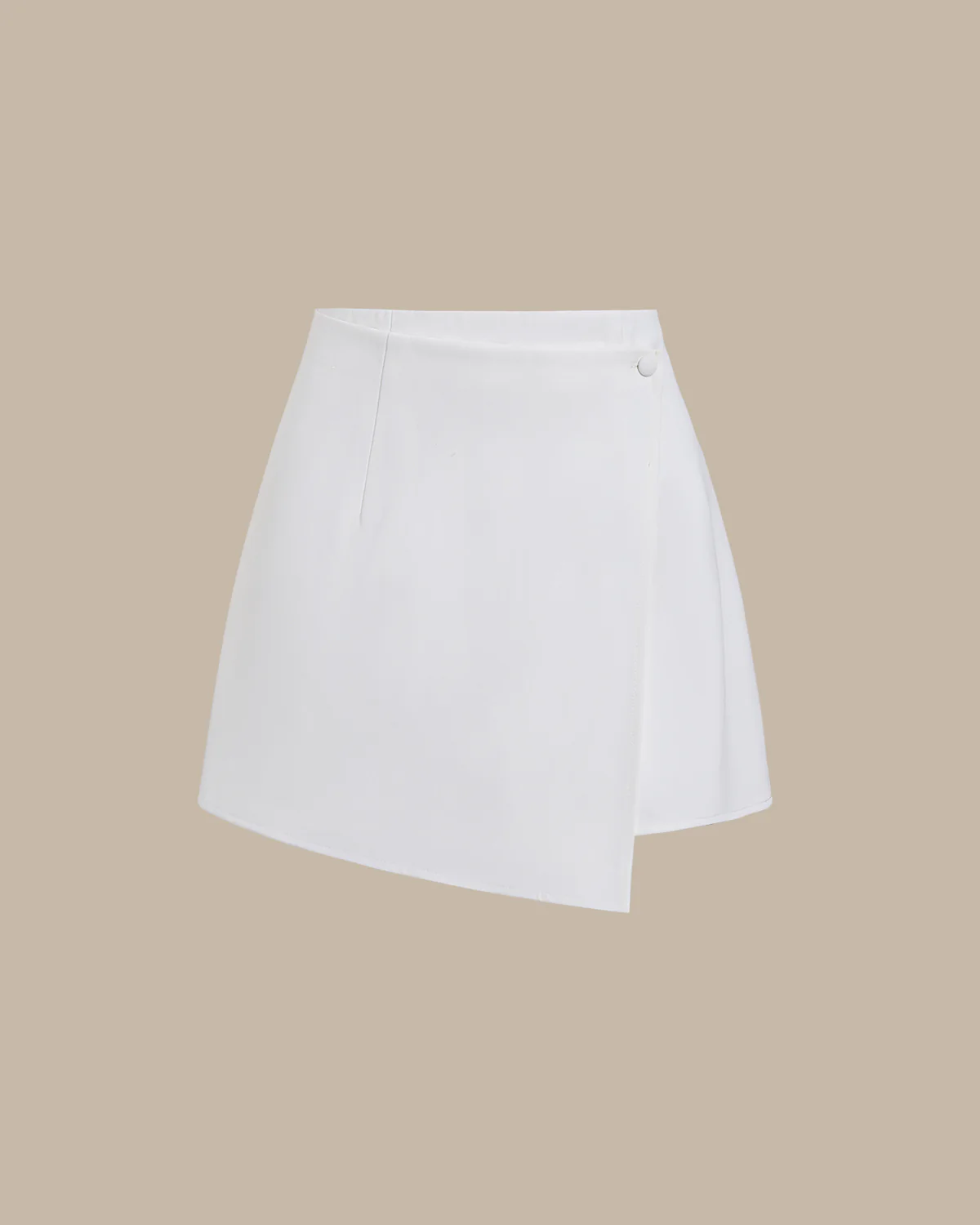 White Irregular Mini Skirt - Image 5