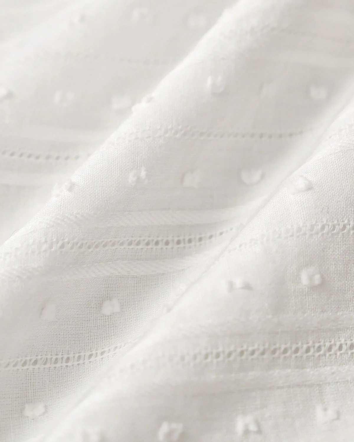 White Lace Puffed Sleeve Tee - Image 8