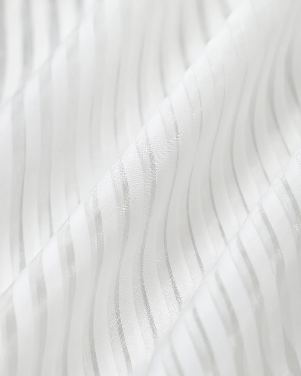White Striped Sleeveless Midi Dress - Image 12