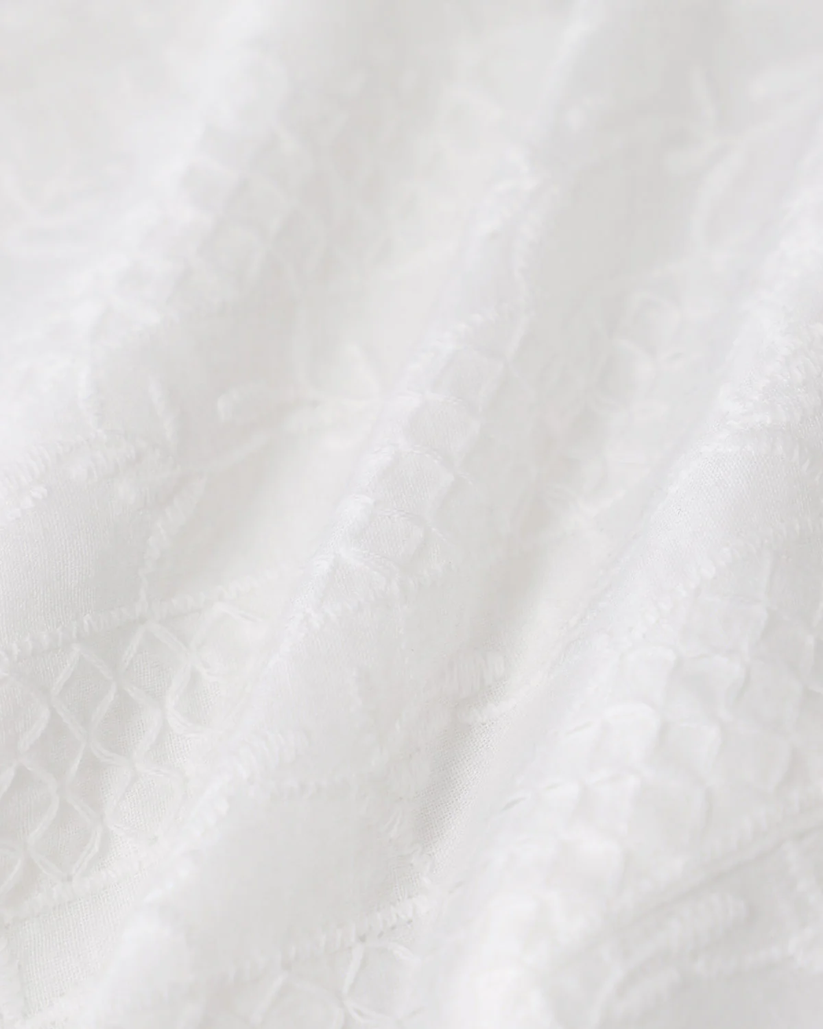White Textured Boat Neck Button Vest - Image 10