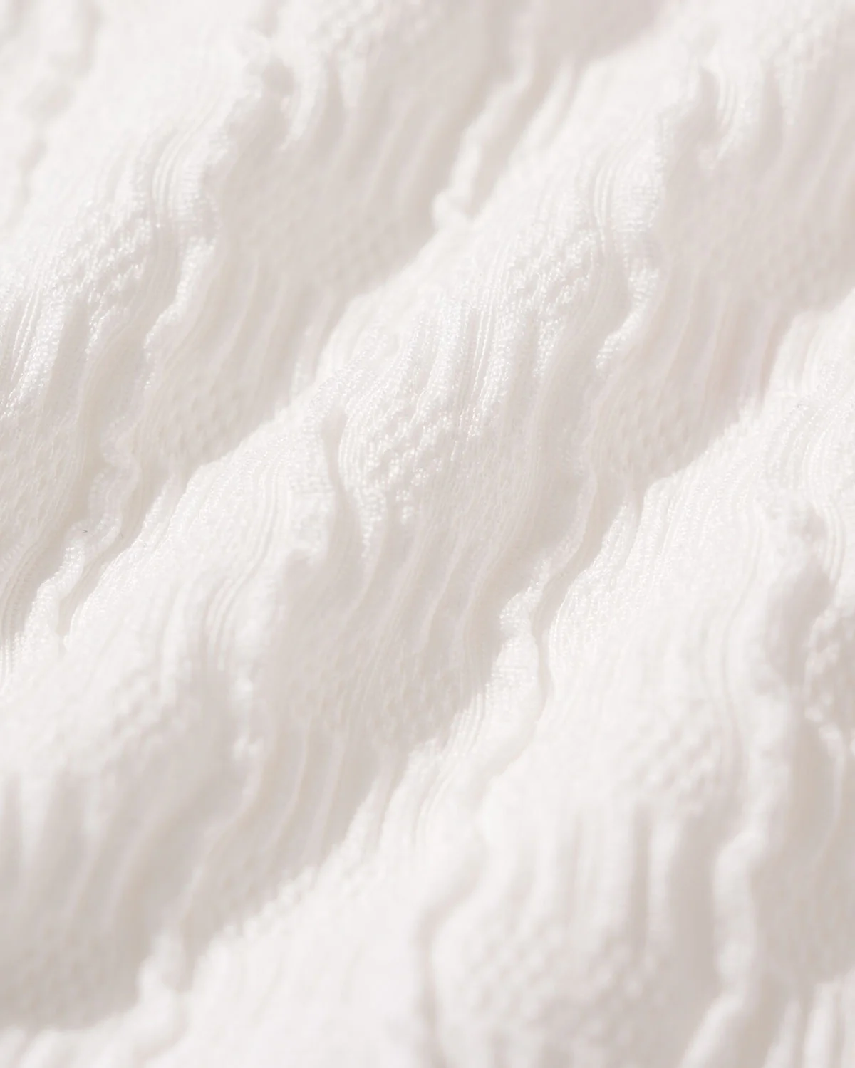 White Textured Cut Out One-Piece - Image 4