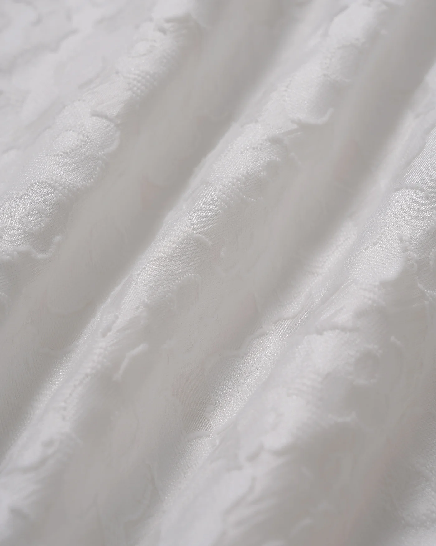 White V Neck Jacquard Mini Dress - Image 10