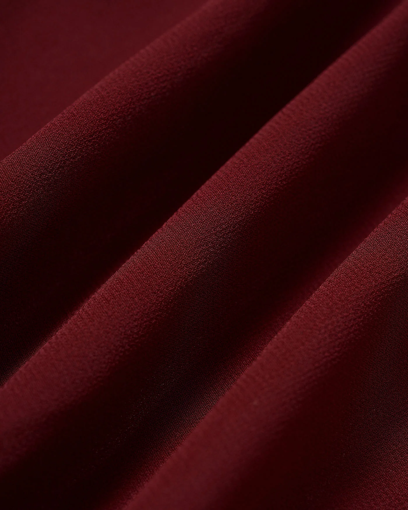 Wine Red Chiffon Sleeveless Midi Dress - Image 8