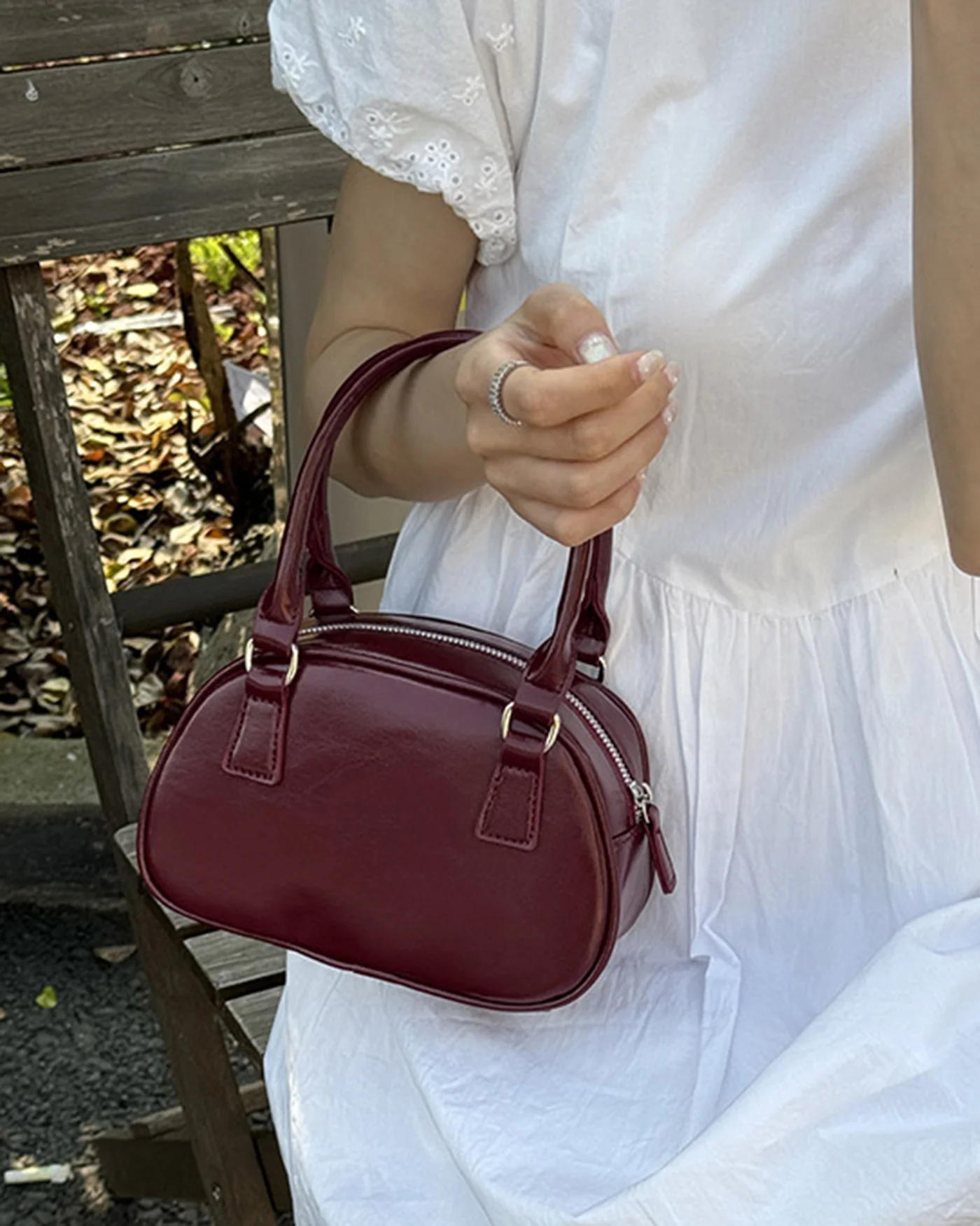 Wine Red Handbags - Image 5