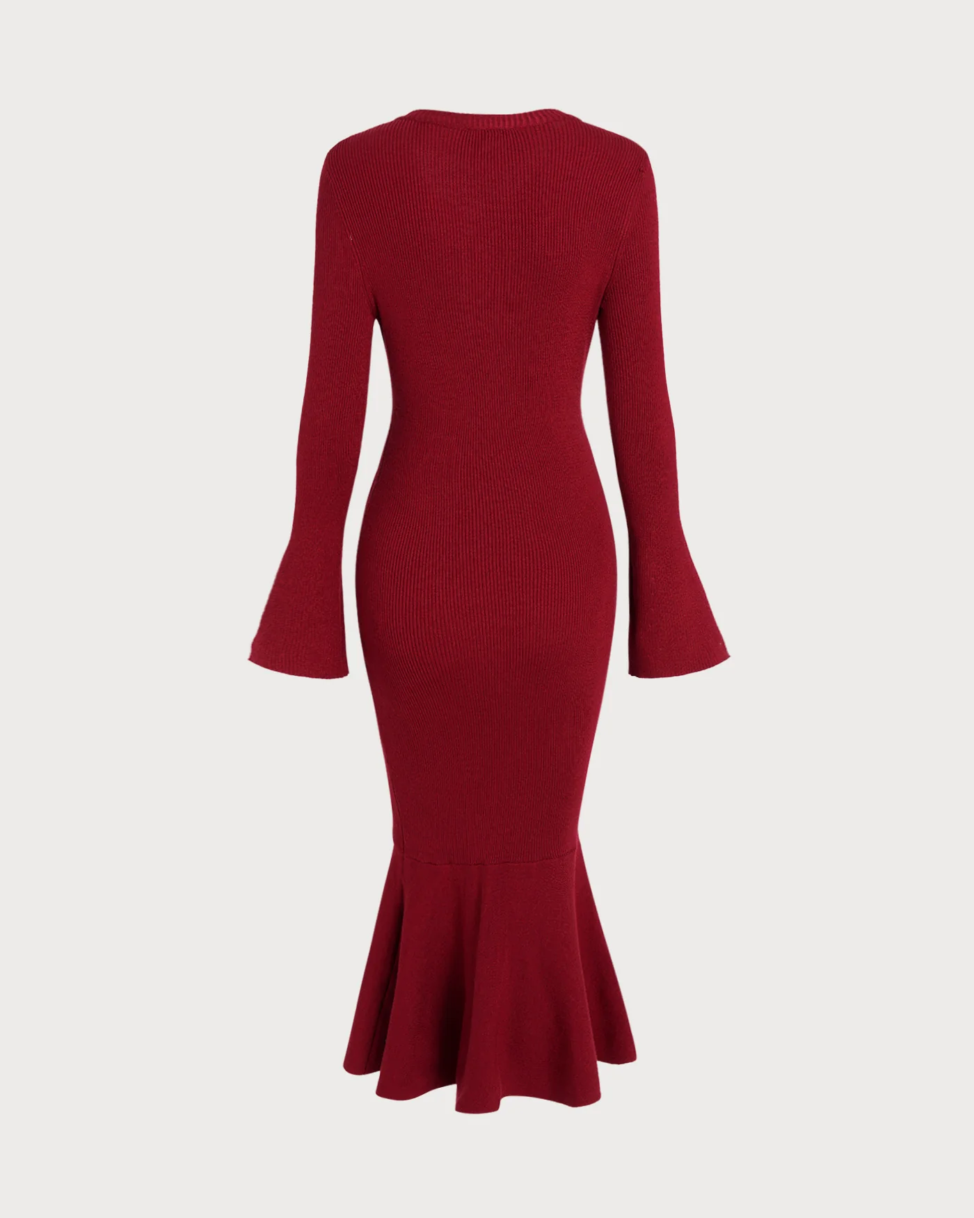 Wine Red Mermaid Sweater Dresses - Image 10