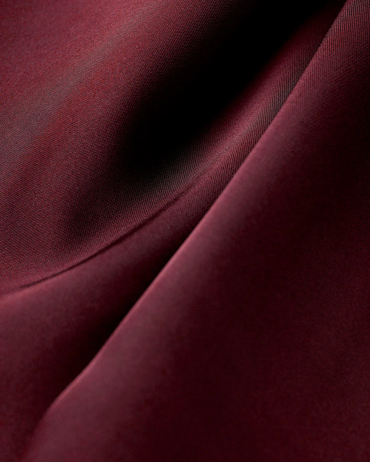 Wine Red Satin A-Line Slip Maxi Dress - Image 8