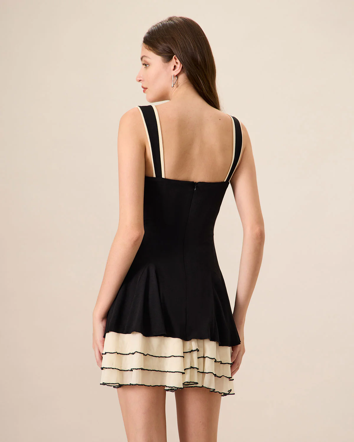 Women's Black Bodycon Knitted Mini Dress - Image 5