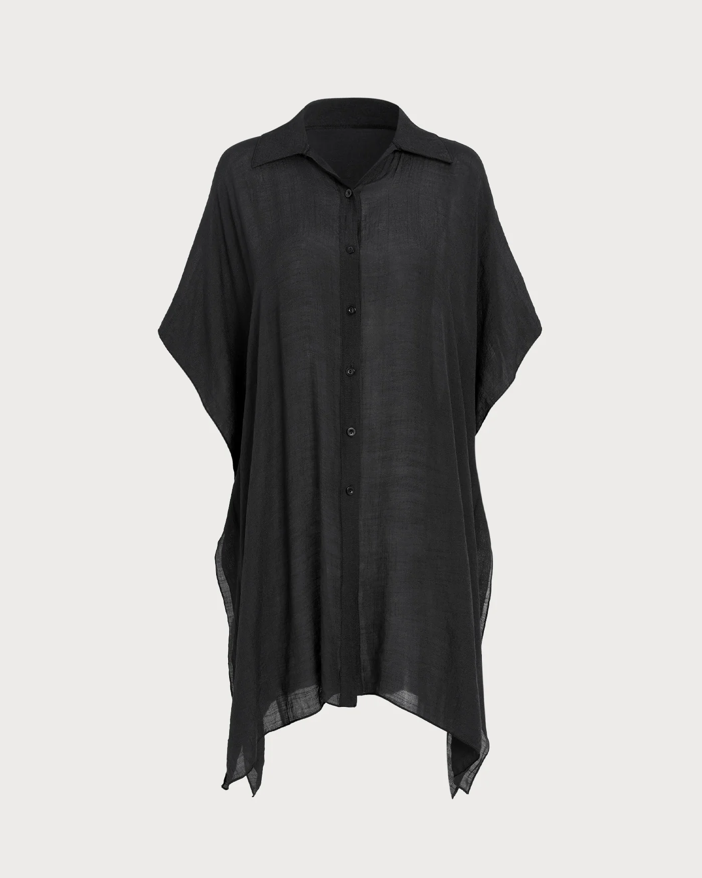 Black Loose Beach Cover-up - Image 6