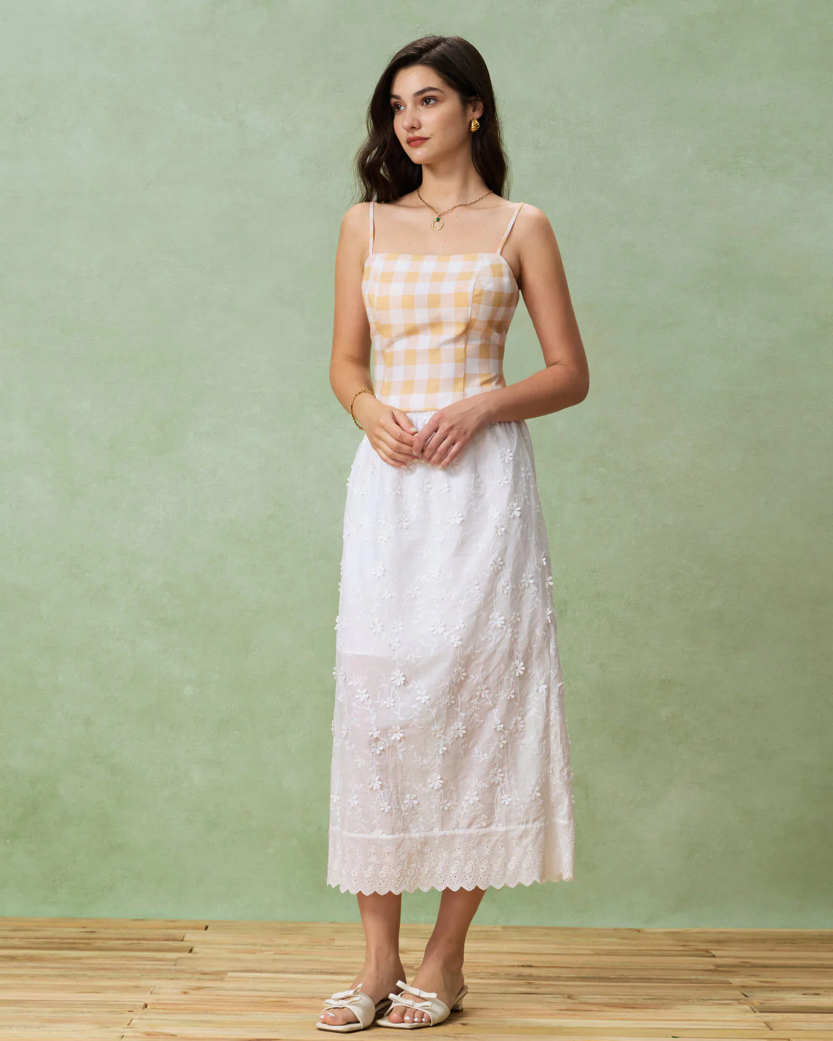 Yellow Plaid Cami Top - Image 4