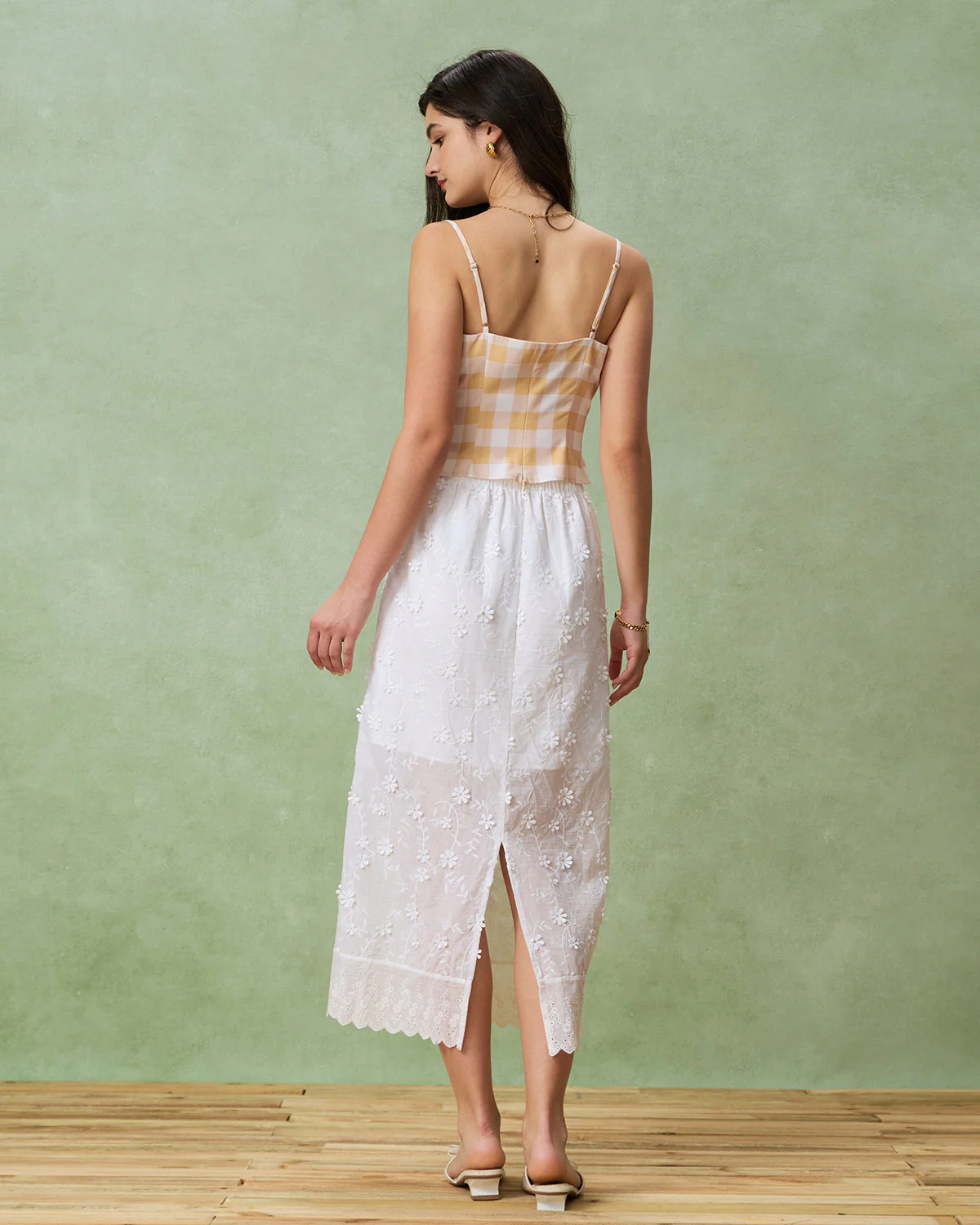 Yellow Plaid Cami Top - Image 5