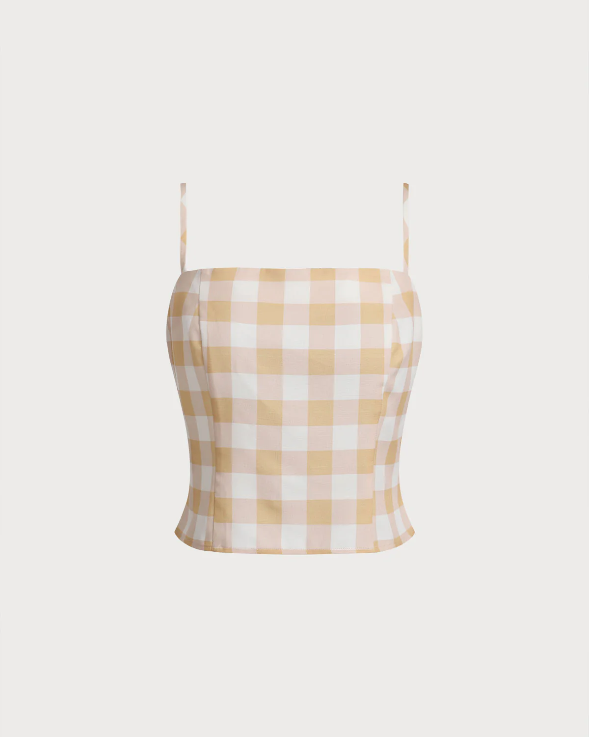 Yellow Plaid Cami Top - Image 6